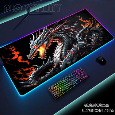 RGB Luminous Gaming Mousepad - XXL Design - InspiredGrabs.com